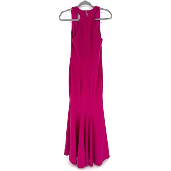 Theia Fuschia Smooth Paneled Sleeveless Mermaid Gown w/ Hidden Back Zip – Size 2 - Picture 5 of 11